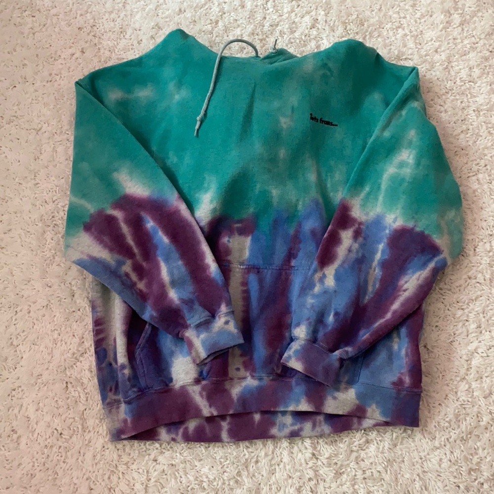 tie day urban oversized hoodie